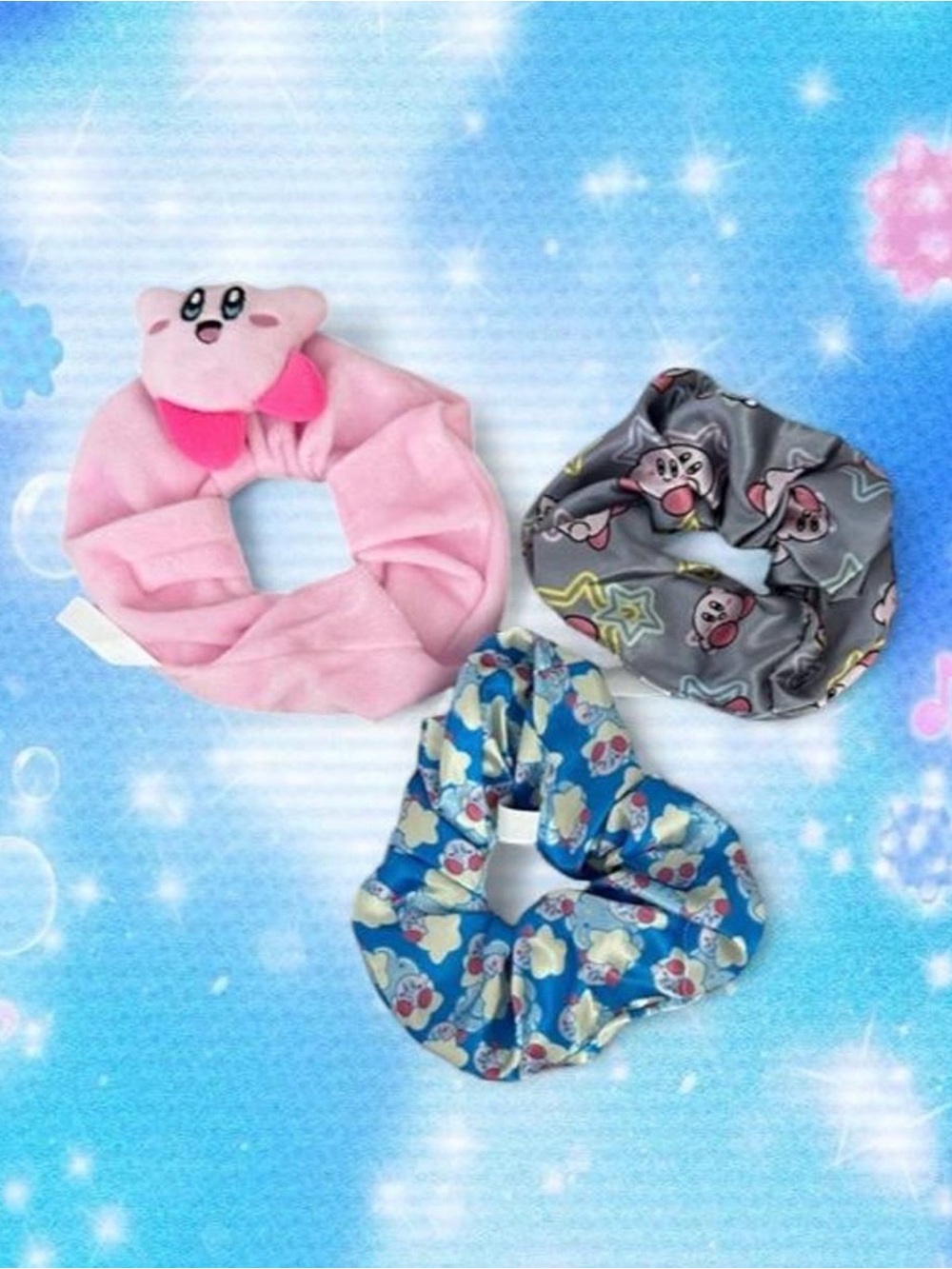 Kirby Figural Scrunchie Set